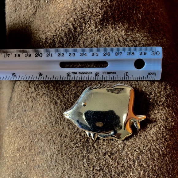 Sterling Silver Fish Pin - Picture 2 of 4